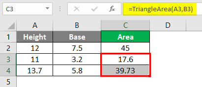 second and third values
