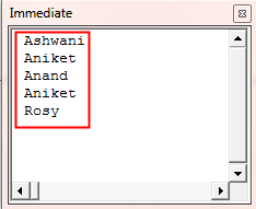 Employee names Example 2-6