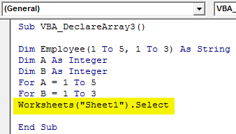 Array matrix Example 3-4