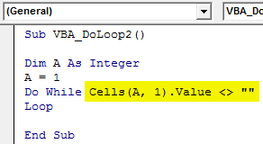VBA Do Loop Example 2-4