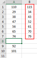 Output from B1 to B8Example 2-9