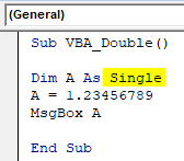 VBA Double Example 1-7