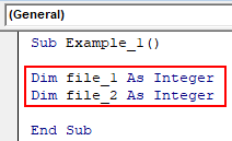 VBA FreeFile Example 1-4