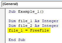 VBA FreeFile Example 1-5