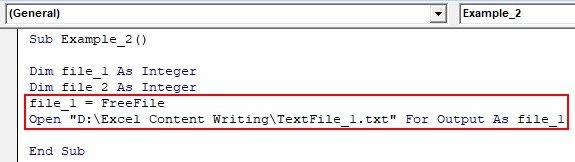 Open Statement Example 2-3