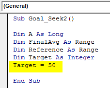 Target variable Example 2-6