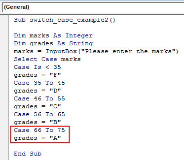 Marks between 66 to 75