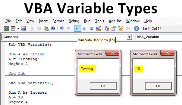 VBA Variable Types