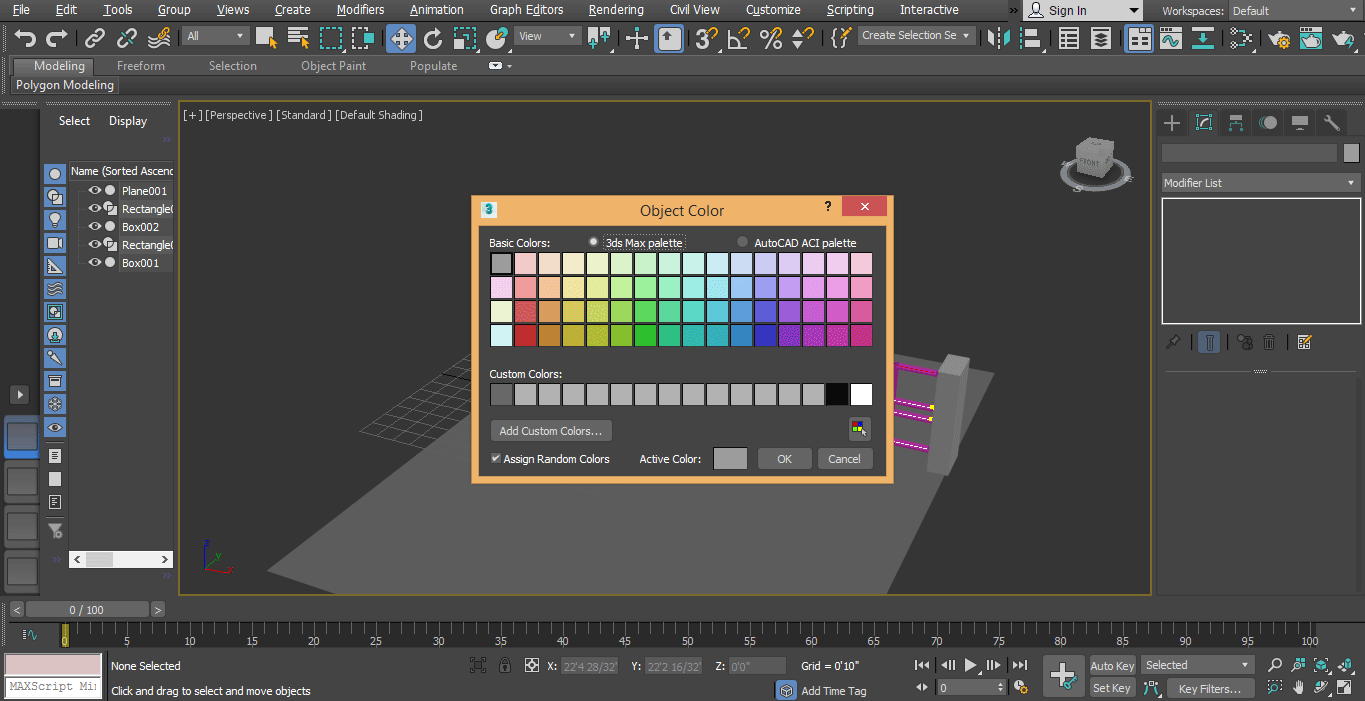 change color 3ds max