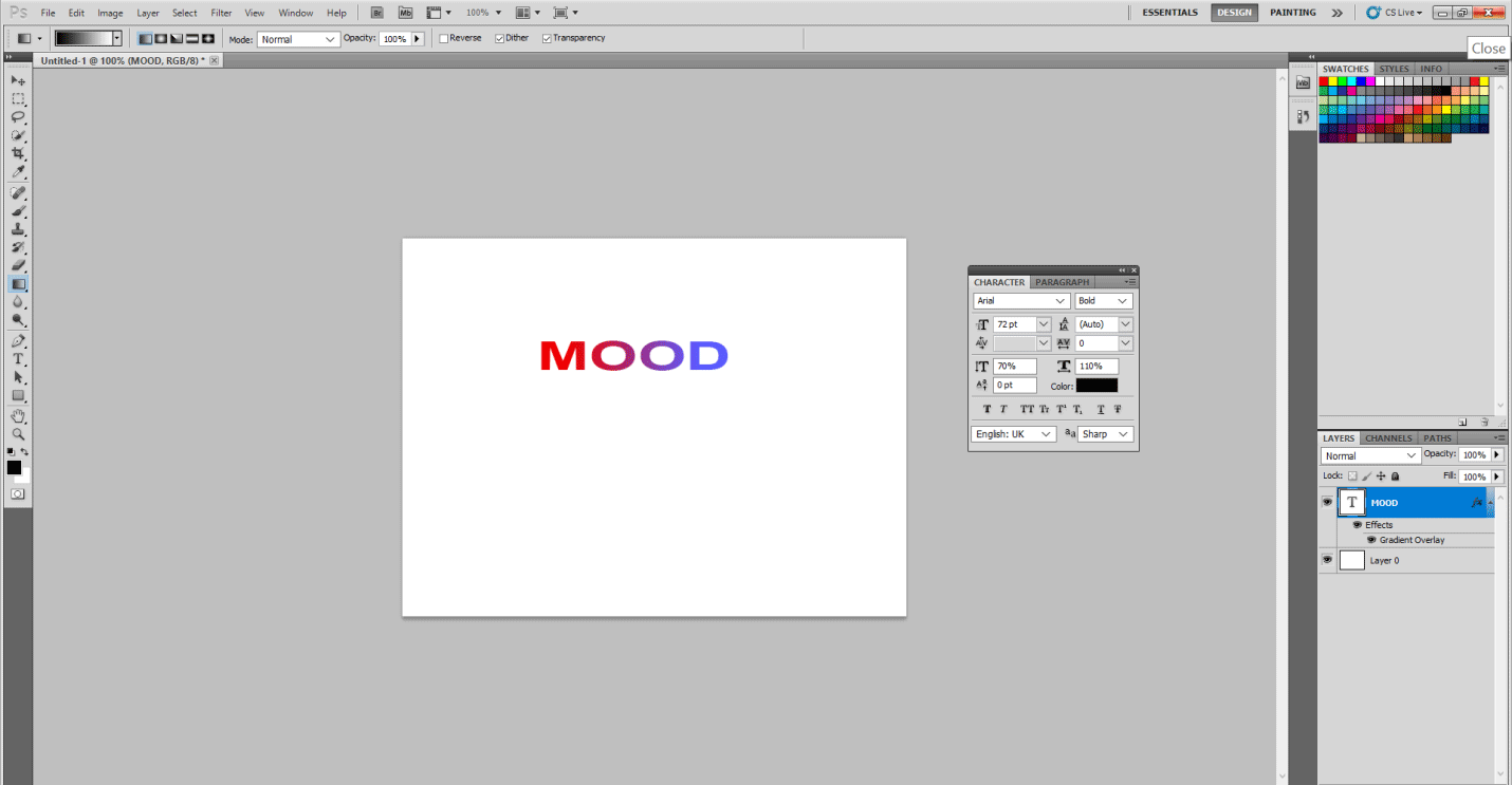 Adding Mood Sticker in Photoshop 6