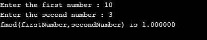 fmod()
