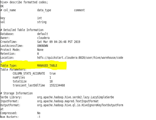 formatted table_name;