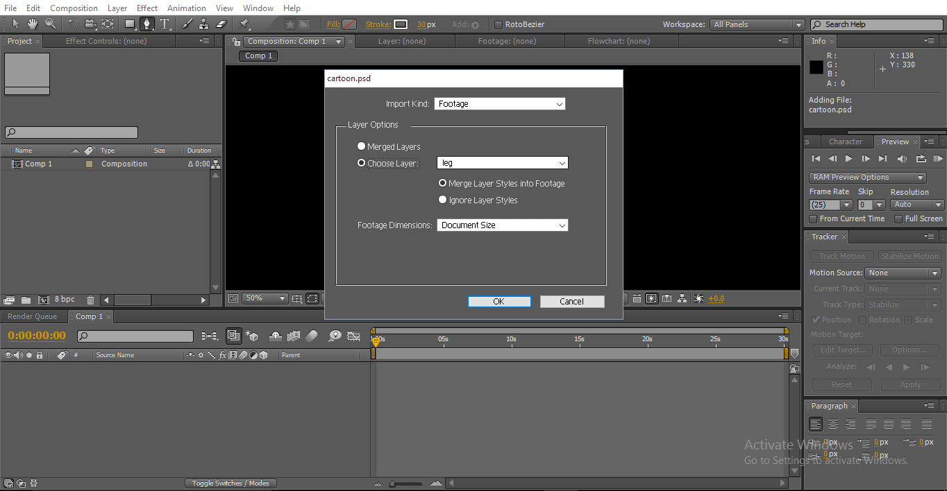 import in after effects - 2D After Effects Animation