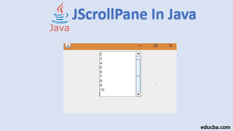jscrollpane in java