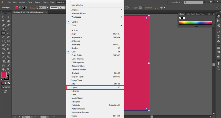 layer panel (change background color in after effects)
