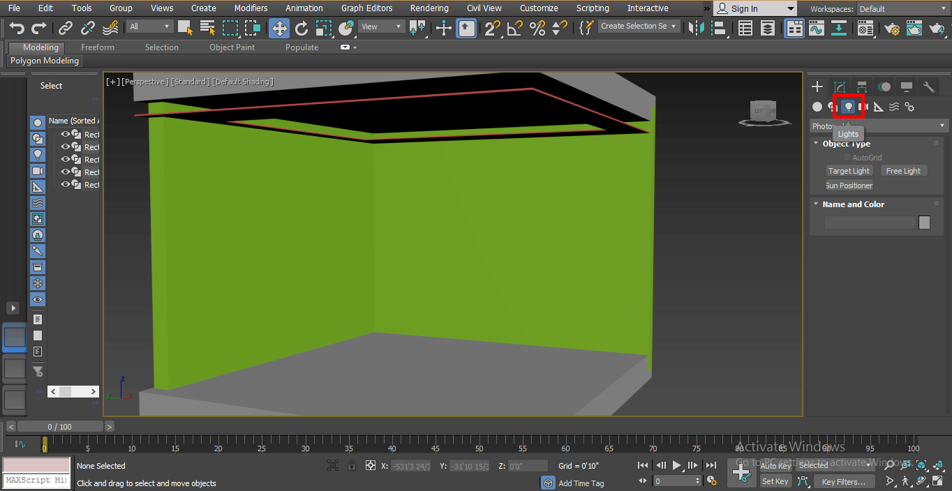 light option (Mental Ray in 3ds Max)