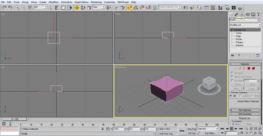 modify box (3ds Max Architecture)