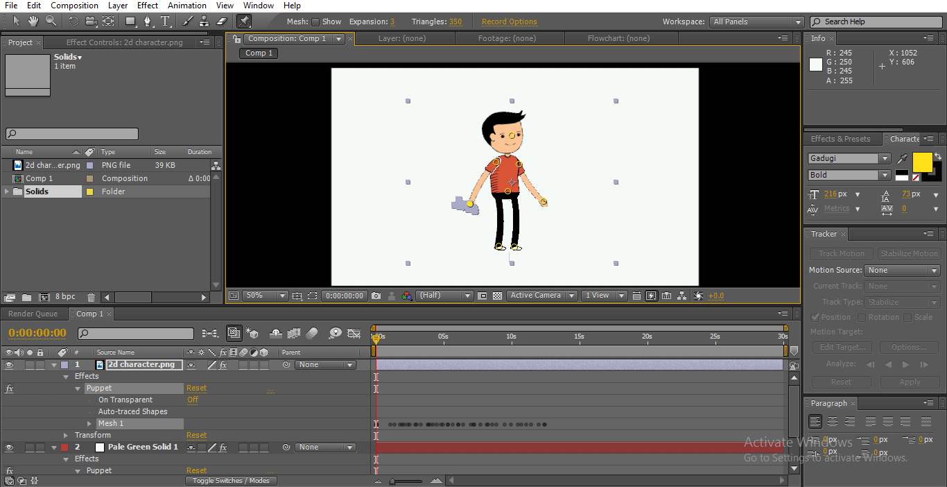 move hand (2D After Effects Animation)
