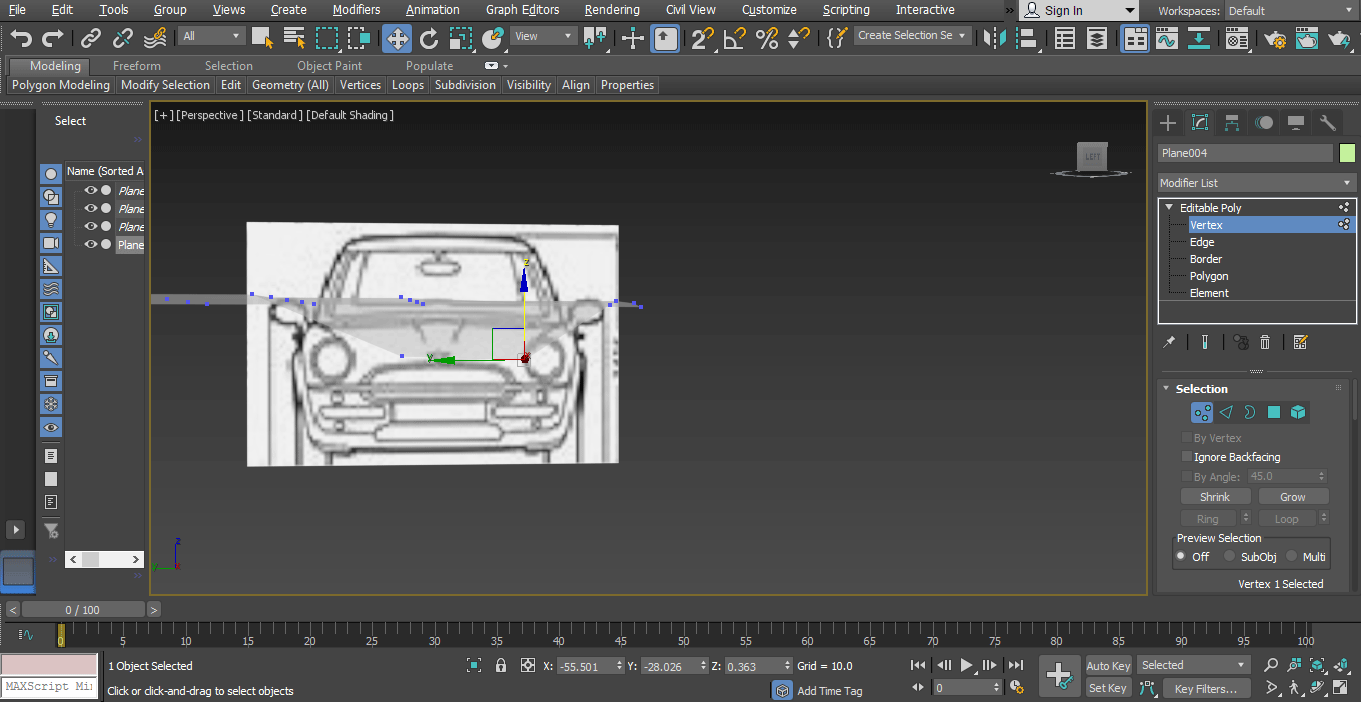 move pivot (Car Modeling in 3ds Max)