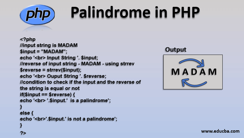 palindrome in php