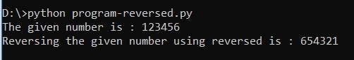 Reverse Number in Python4