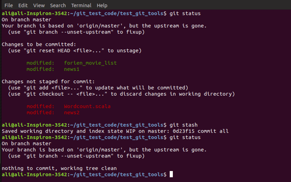 stashing and cleaning2