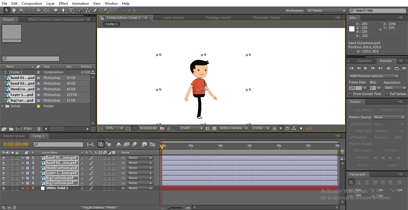 white background - 2D After Effects Animation