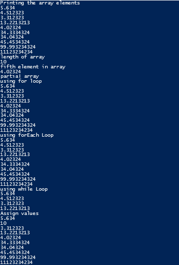 Array in PowerShell 1-9
