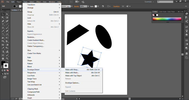 Envelop Distort option