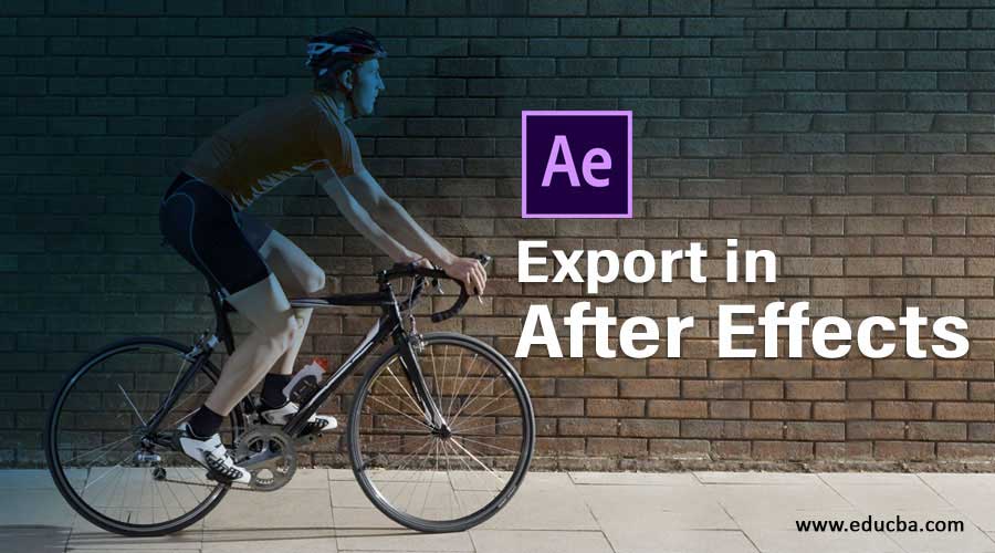 Export in After Effects
