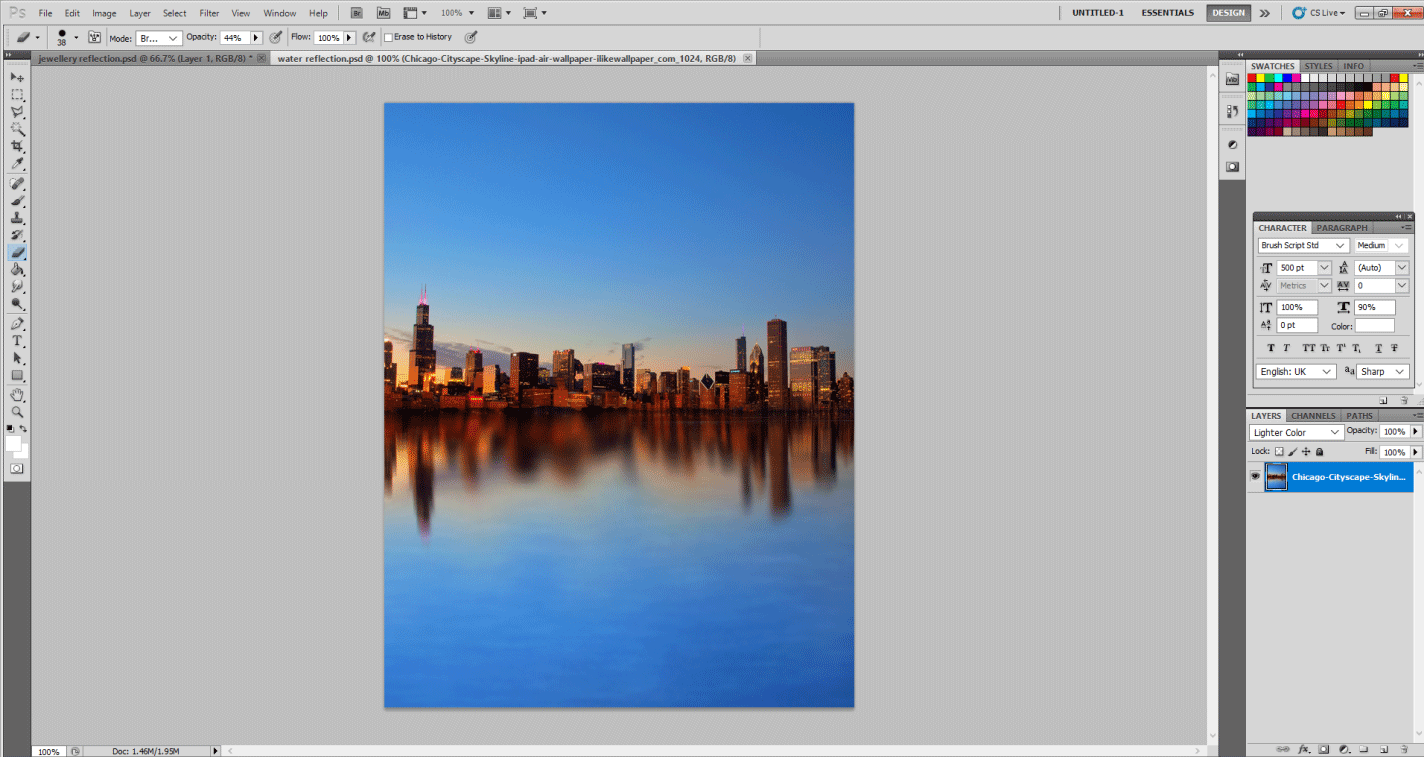Final image (reflection effect in photoshop)
