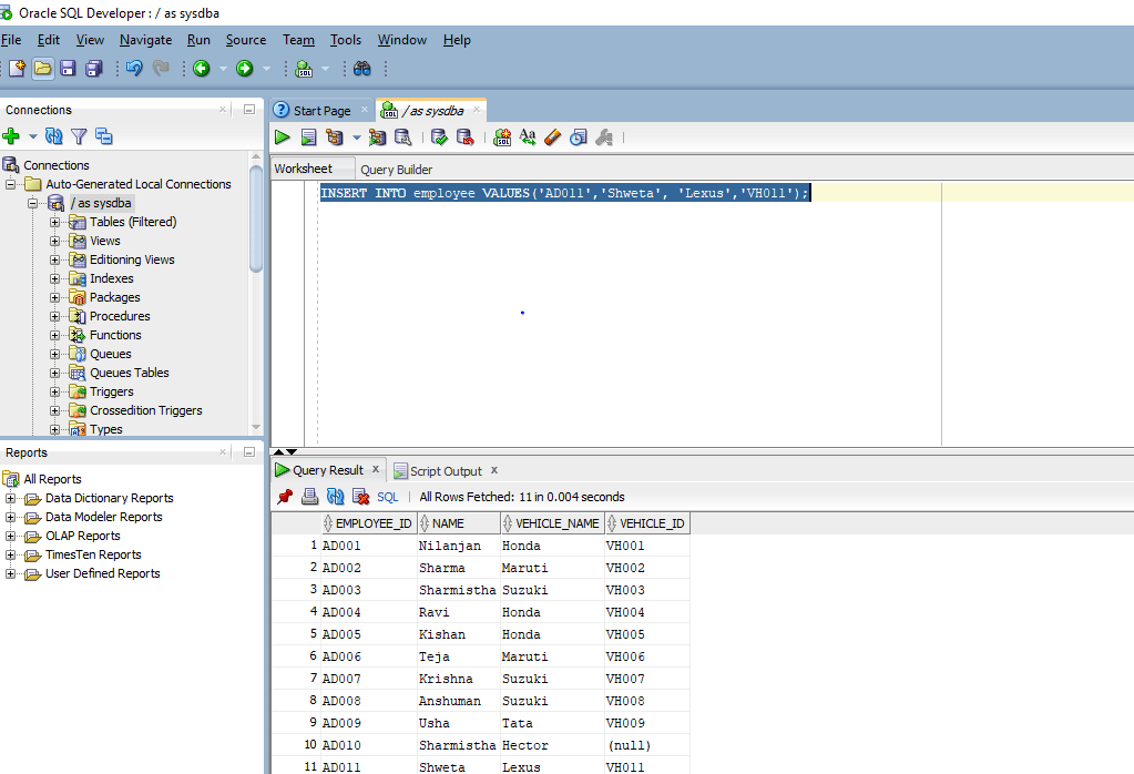 INSERT in Oracle 1-2