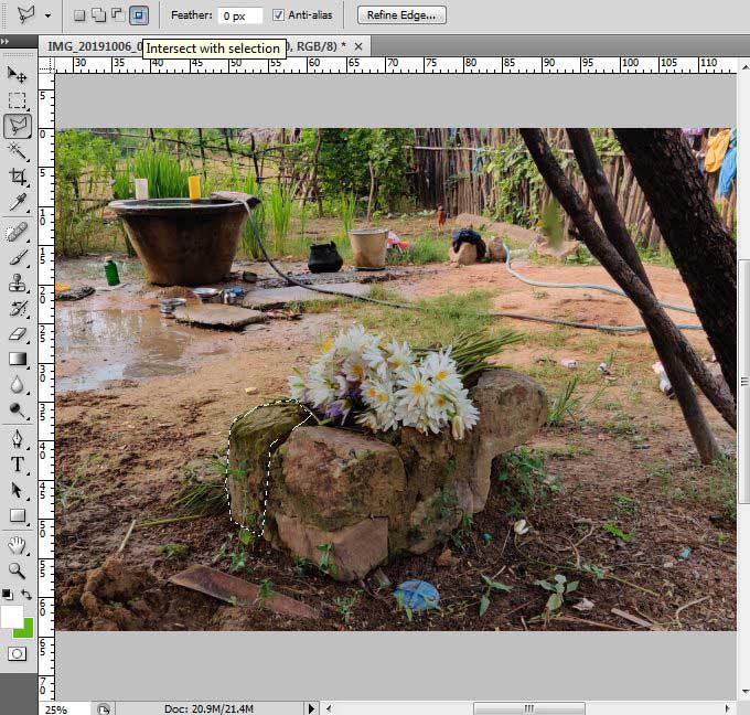 intersect with selection