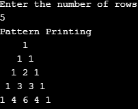 Number Patterns in Java eg13