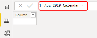 Power BI Calendar Example 1-2