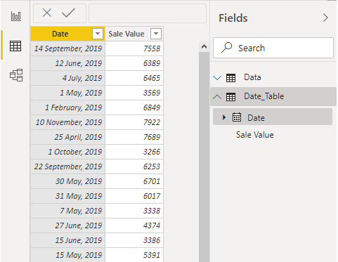 Power BI Calendar Example 2-2