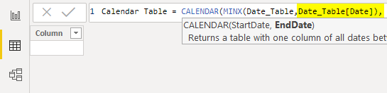 Power BI Calendar Example 2-6
