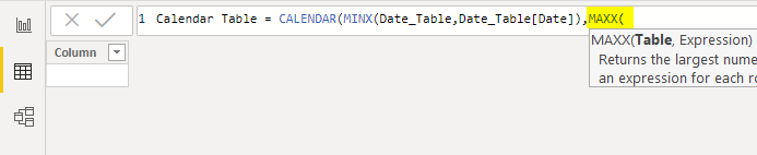 MAXX function Example 2-7
