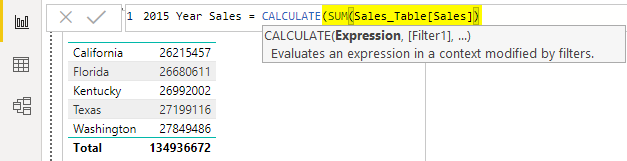 SUM function Example 1-7