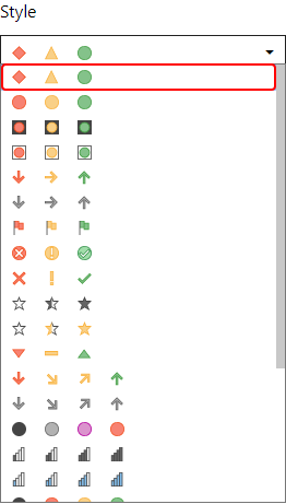Type of Color icon Example 1-13