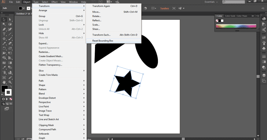 Reset the Bounding Box