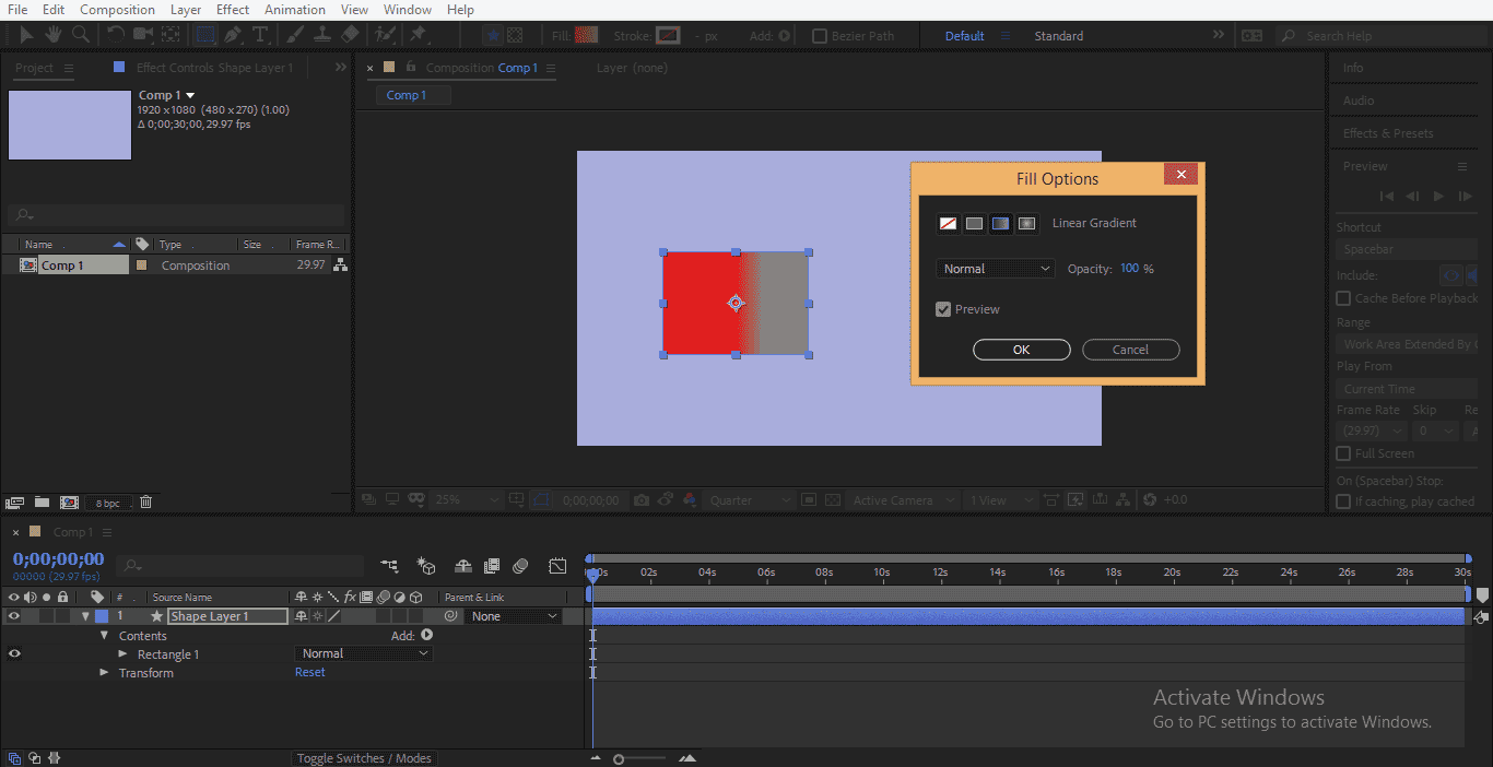 Shape Layer in After Effects 1-11