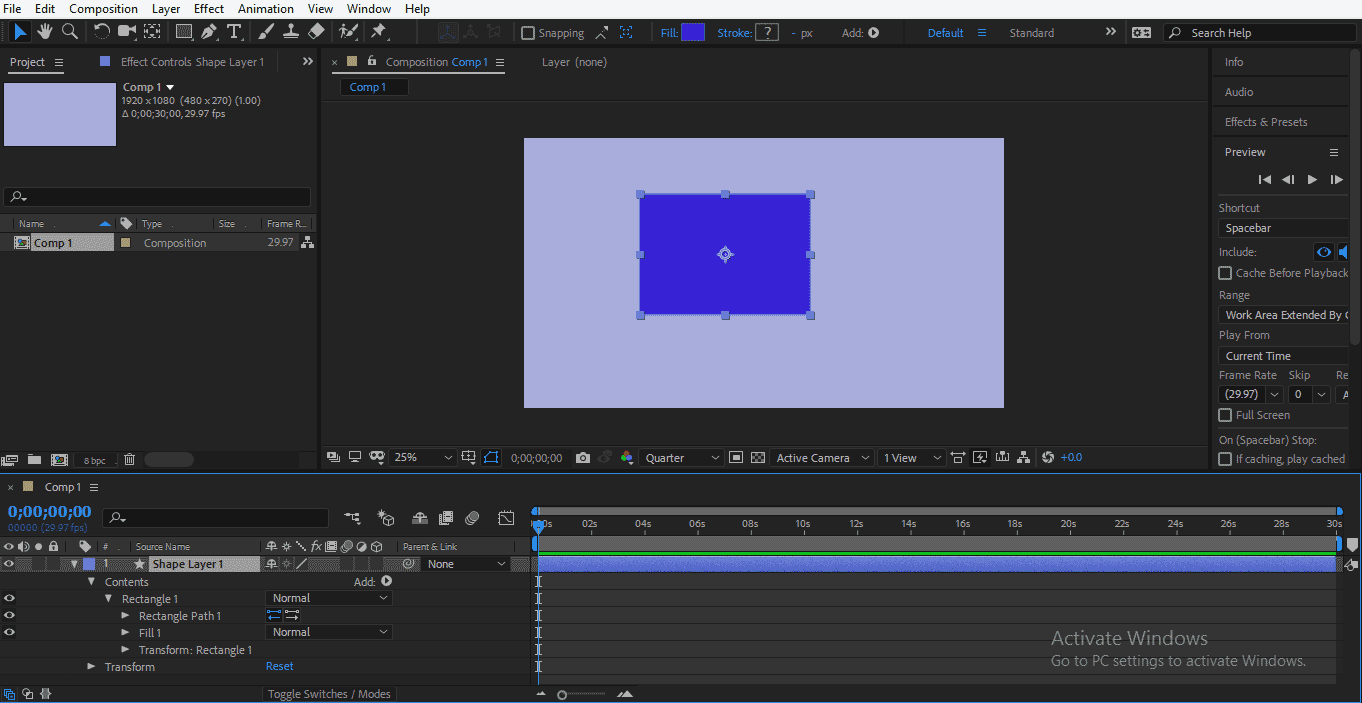Shape Layer in After Effects 1-20