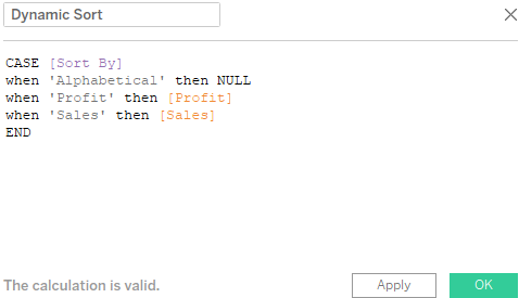 Tableau Dynamic Parameters 1-12