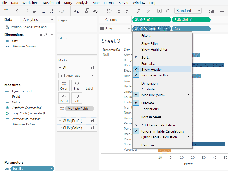 Tableau Dynamic Parameters 1-16