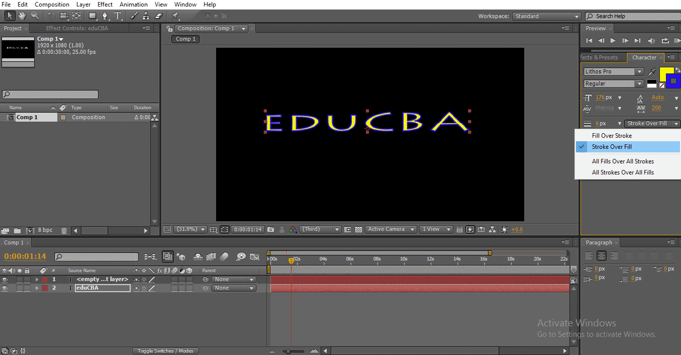 Text in After Effects 1-24