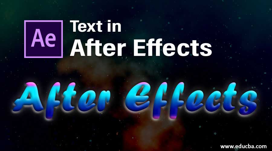 Text in After Effects