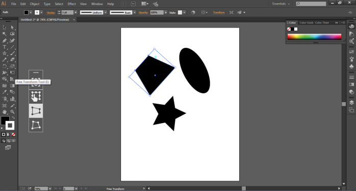 Transform Tool from the Toolbox