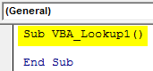 VBA Lookup Example 1-2