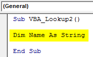 VBA Lookup Example 2-2